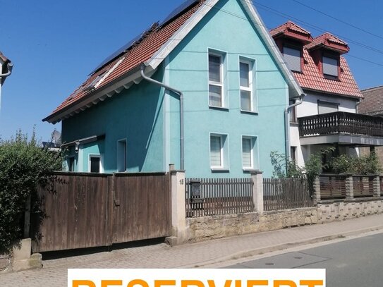 RESERVIERT: Energetisch modernisiertes Einfamilienhaus mit Einliegerwohnung in Schöngleina bei Jena zu verkaufen