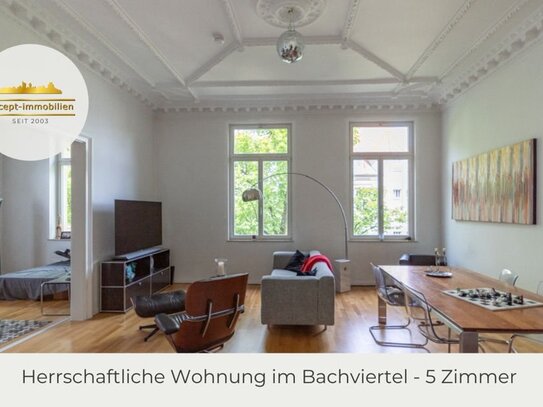 ** Einmalige Gelegenheit im Bachviertel | Herrschaftliche Etagenwohnung in freistehender Villa **