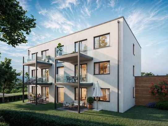 Moderne Neubauwohnung mit 76 m2 und privatem Balkon