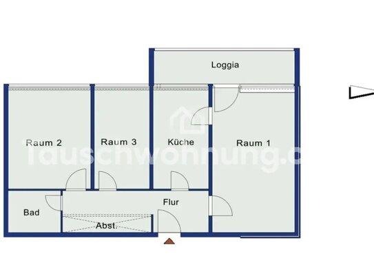 [TAUSCHWOHNUNG] Schön geschnitten Wohnung im 8 Stock