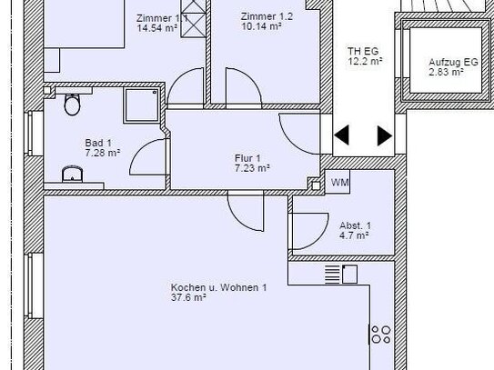 MODERNE ERDGESCHOSSWOHNUNG IN ZENTRALER LAGE