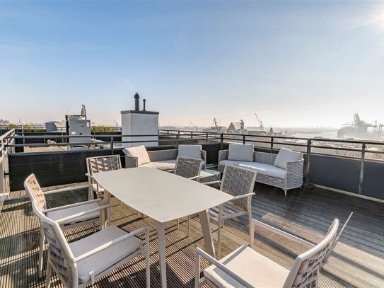 Einzigartiges Penthouse mit Dachterrasse und Blick über die gesamte Stadt.