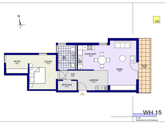 2-Zimmer-Wohnung