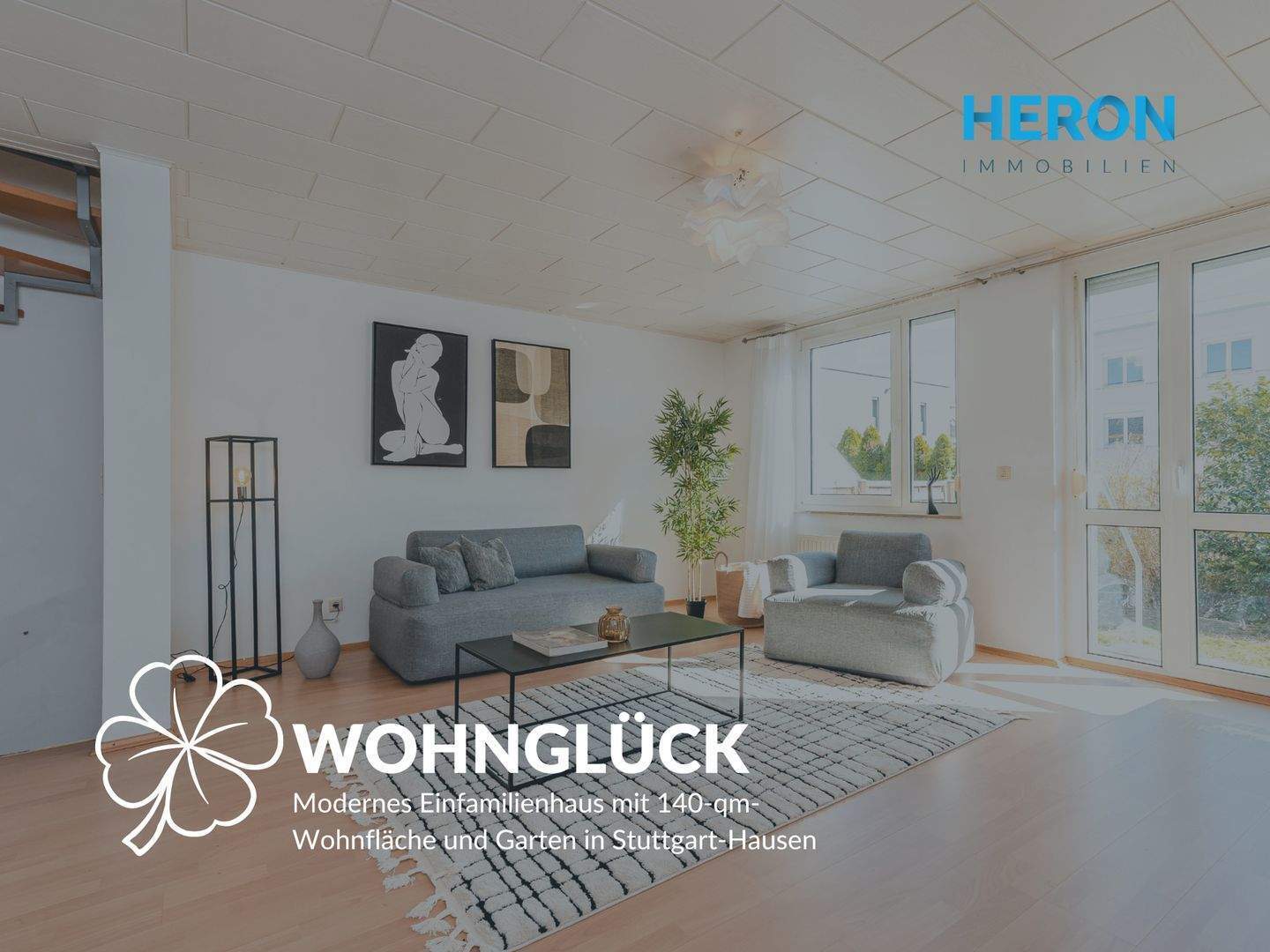 WOHNGLÜCK - Modernes Einfamilienhaus mit 140-qm-Wohnfläche und Garten in Stuttgart-Hausen