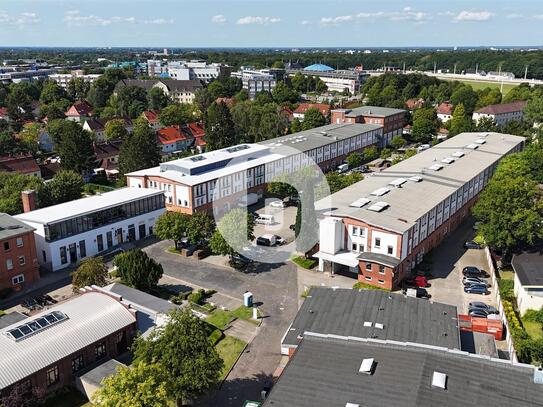 QUBA - Ruhige und attraktive Büroflächen in Bahrenfeld mieten.