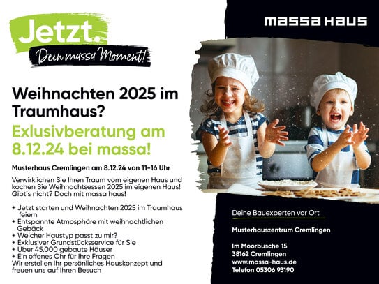 Weihnachten 2025 im Traumhaus? Exklusivberatung am Sonntag, den 8.12.2024 von 11-16 Uhr