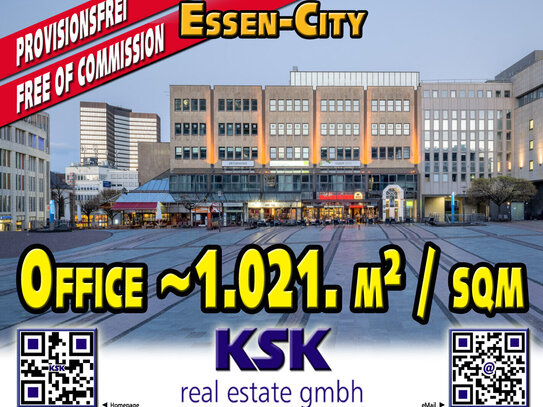 Office in Essen´s Premiumlage/premium location ~1.021 m²/sqm