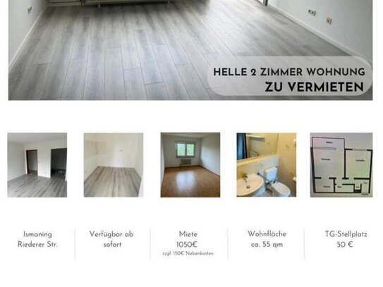 Helle 2 Zimmerwohnung zu vermieten