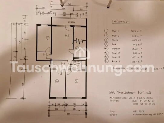 [TAUSCHWOHNUNG] 4 Zimmer-Wohnung in Marzahn