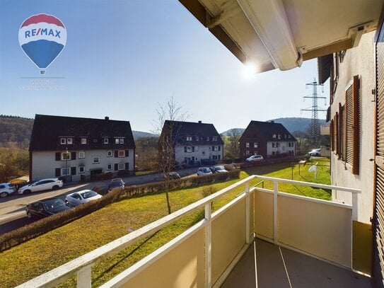 Charmante 3-Zimmer-Parterrewohnung mit Balkon in ruhiger Lage nahe Krankenhaus in Saarburg