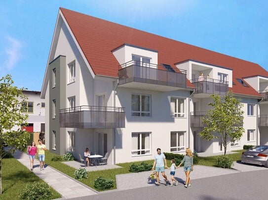 Wunderschöne 4-Zi.-Wohnung mit Terrasse; KFW 55 Bauweise