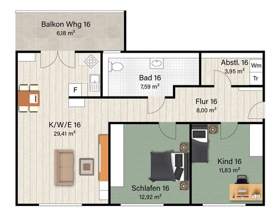 Neue barrierefreie 3-Zimmer-Wohnung im Herzen von Nastätten