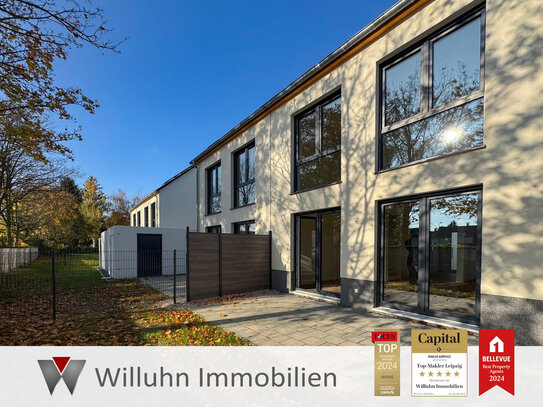 Neubau-Einfamilienhaus mit eigenem Garten | Garage + Stellplatz l Wärmepumpe + PV-Anlage