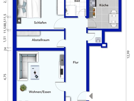 Ihr neues Zuhause wartet: 3-Zimmer-Eigentumswohnung in zentraler Lage!