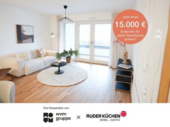 Bezugsfertige 3-Zimmer-Wohnung inkl. 15.000€ Küchengutschein* mit Loggia und Aufzug!