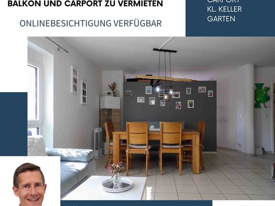 Wohnen unterm Dach in Schwanau! Gemütliche 3-Zimmerwohnung mit Carport zu vermieten - V2402