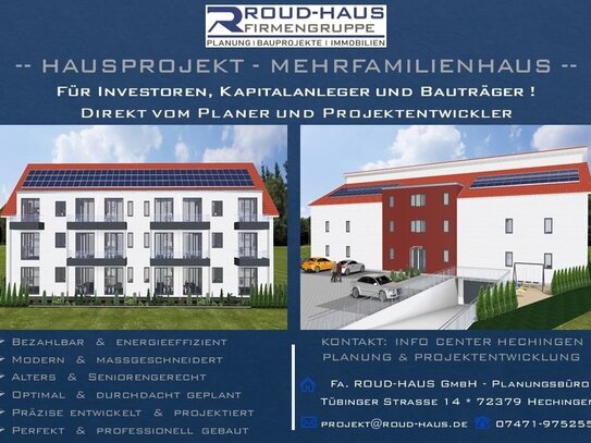 + EXKLUSIVES MEHRFAMILIENHAUS-PROJEKT! +