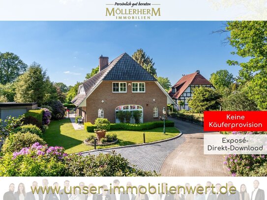 Gepflegtes Landhaus in exklusiver Lage - Traumhaus mit Gartenparadies und Blick in die freie Natur