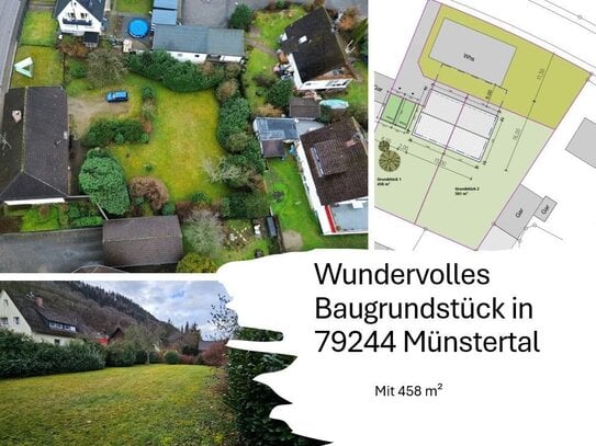 Traumhaftes Baugrundstück im idyllischen Münstertal mit 458 m²