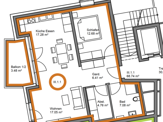 Seenahe, exklusive 2,5-Zimmer-Wohnung in Friedrichshafen-Fischbach