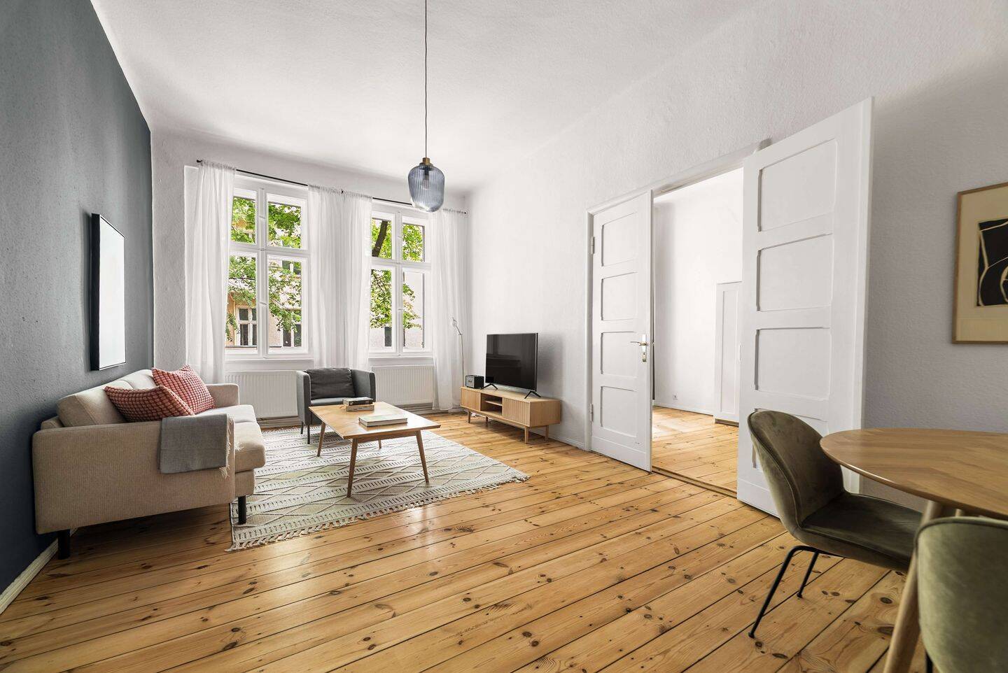 Charmante 4-Zimmer Wohnung in Friedrichshain - voll möbliert - Photo 1
