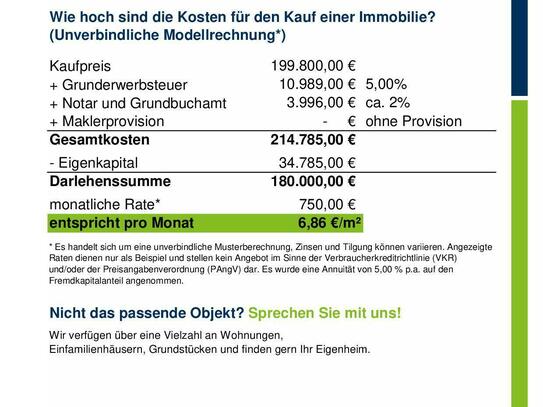 Günstiger als Mieten: Bezugsfreies Reihenhaus 5 Zi, mit Keller, Stellplatz und Grundstück