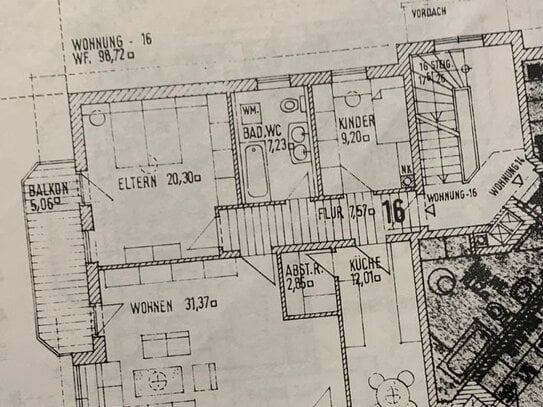 Sehr ruhige, helle, Gutgeschnittene 3-Zimmer Wohnung Nähe Zentrum für Anleger oder Eigennutzer zu Verkaufen