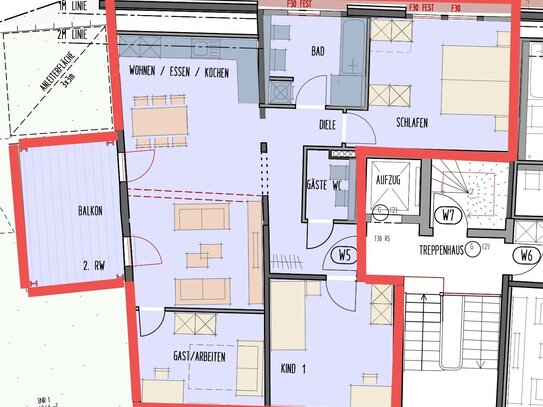 Willkommen in Ihrer charmante 4 Zimmerwohnung in historischem Gebäude- Kernsanierung - traumhafte Gartenoase