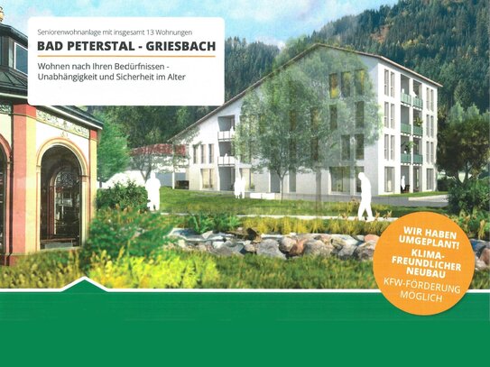 Bad Peterstal-Griesbach - Neubau klimafreundlicher Seniorenwohnanlage, förderbar nach KfW!