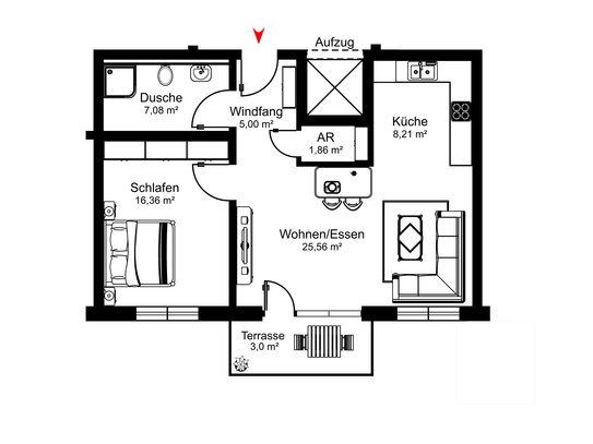 F&D | Scheffelstraße - Wohnung 2 - Haus 1