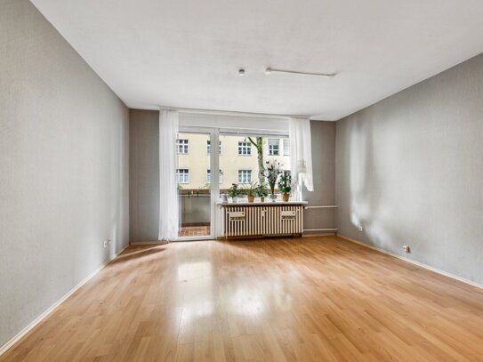 Ruhig gelegene Hochparterre-Wohnung mit Balkon