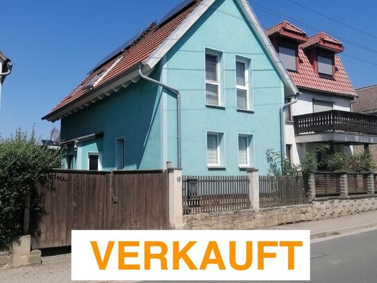 VERKAUFT: Energetisch modernisiertes Einfamilienhaus mit Einliegerwohnung in Schöngleina bei Jena