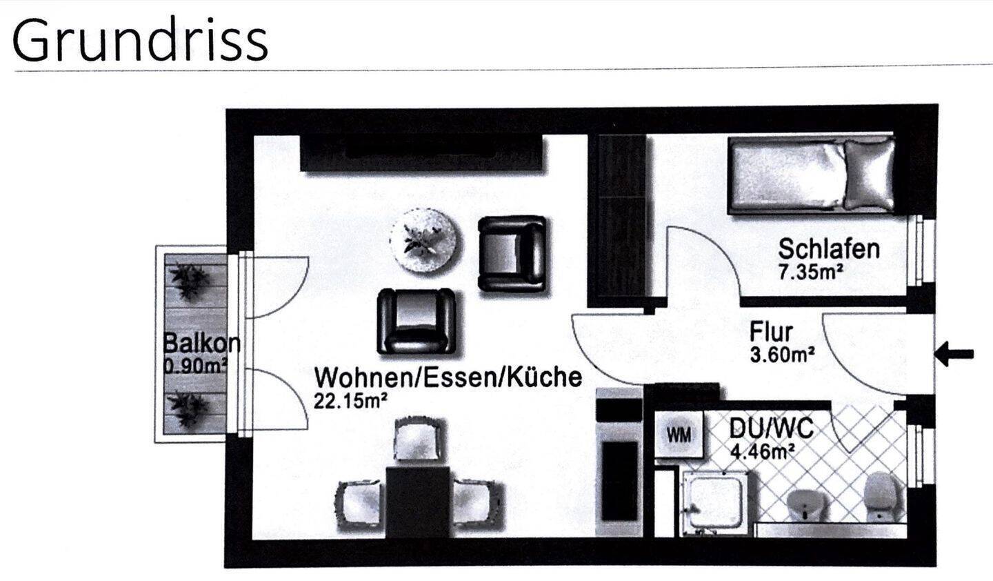 Gemütliche 1,5-Zimmerwohnung in Dresden-Strehlen