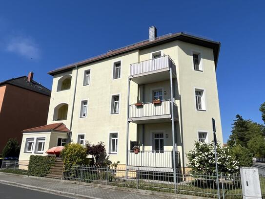 Coswig: Gemütliche 2-Zi.-Wohnung mit Balkon in Hochparterre