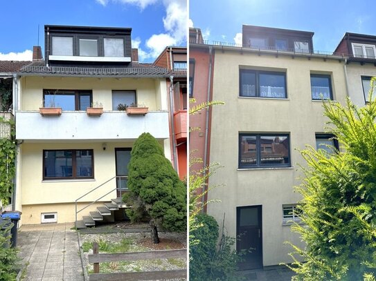 GEFRAGTE LAGE in UTBREMEN! 2-Familien-RH mit Vollkeller, Terrasse und Balkon in gesuchter Wohnstraße