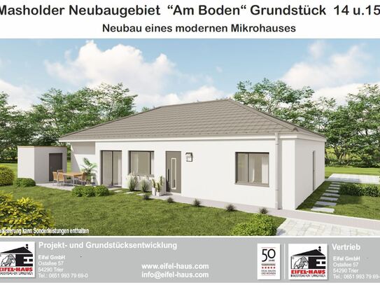 Masholder - Neubaugebiet "Am Boden" - Grundstück 14 - Neubau eines modernen Mikrohauses mit 2 Einheiten