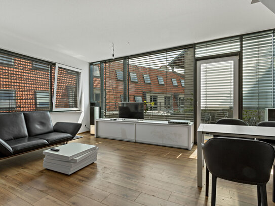 Moderne Maisonette-Wohnung mit Dachterrasse in der halleschen Altstadt