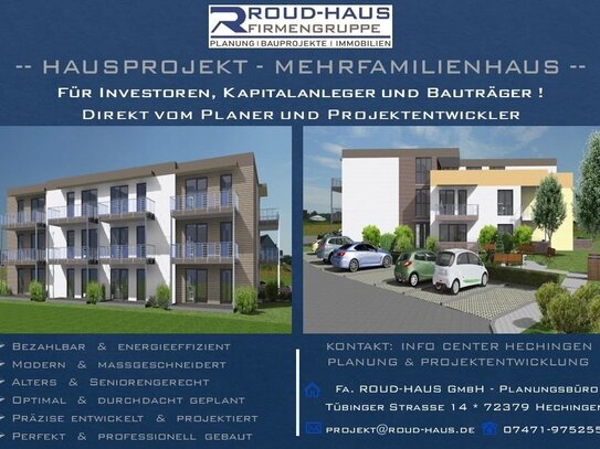 + EXKLUSIVES MEHRFAMILIENHAUS-PROJEKT! +