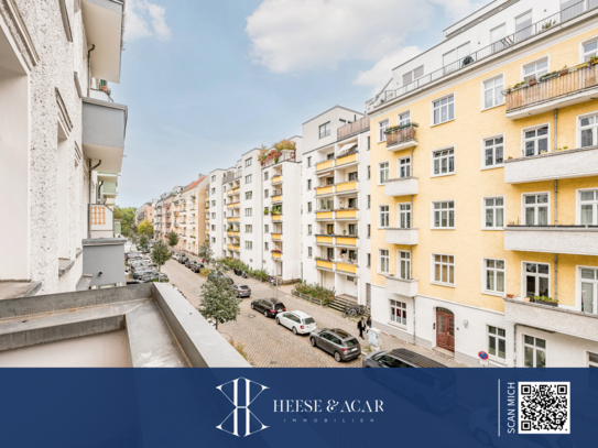 Bezugsfrei: Großzügige Altbau-Wohnung mit Stuck, Dielen & Balkon - Nähe Volkspark Friedrichshain