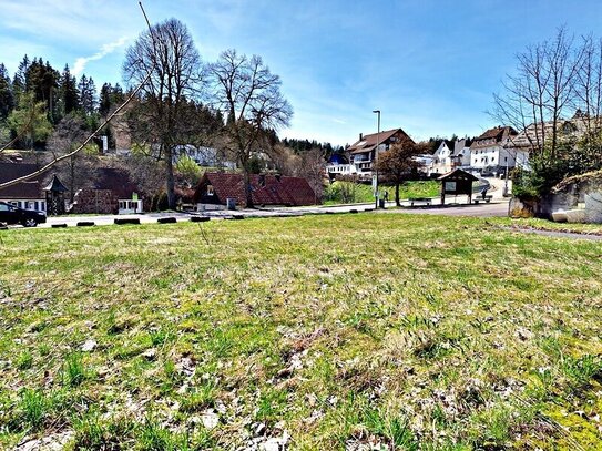 ** Für ein Ein- oder Mehrfamilienhaus, auch mit stillem Gewerbe** Großes ebenes Baugrundstück