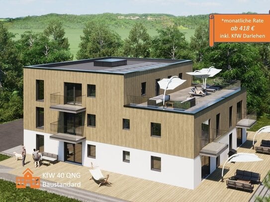 Von der Miete ins Eigentum – moderne, energieeffiziente & barrierefreie KfW 40 QNG Wohnung in Bestlage