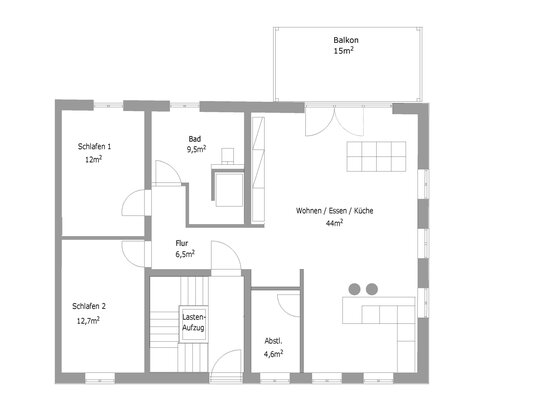 95m² Neubau Wohnung in Farschweiler