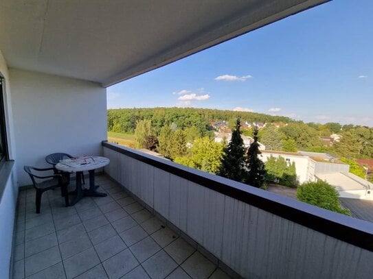 Möblierte, schicke 1-Zimmerwohnung m. Balkon in erstklassiger Aussichtslage bevorzugt an Pendler