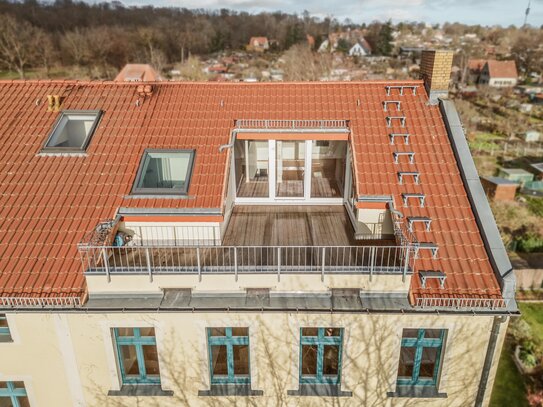 Traumhafte Maisonette am Schloßpark mit Blick über die Babelsberger Dächer