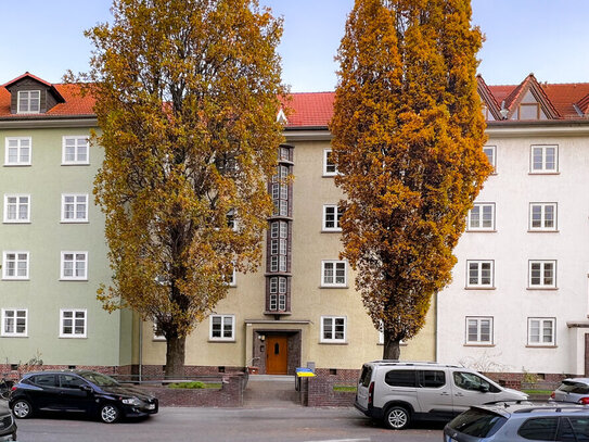 Zweiraumwohnung im 1.OG mit Balkon und eigenem Garten im Hanseviertel