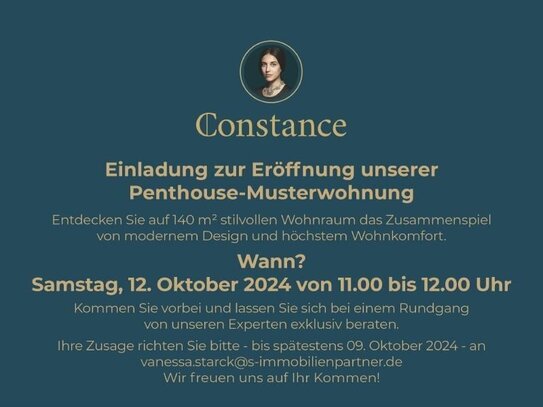 CONSTANCE: Lichtdurchflutetes Penthouse mit Blick auf die Bonner Südstadt.