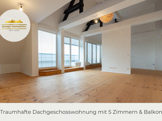 ** ZWEITBEZUG | Dachgeschosstraum | Balkon | Bad mit Wanne & Dusche | Dielenboden | Stellplatz **