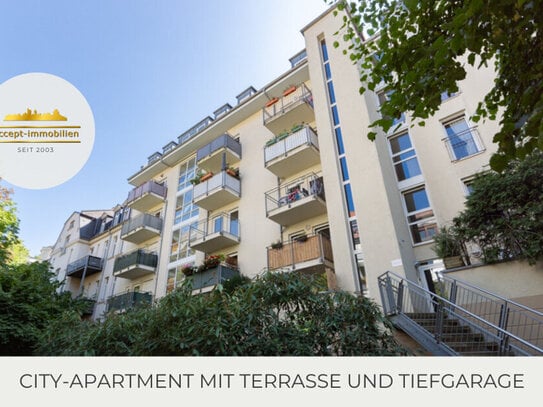 ** City-Apartment | Ruhige Lage | Große Terrasse | Tiefgarage **