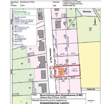 Positiver Bauvorbescheid! Letztes Baugrundstück auf ca.1.000m² für ein Ein- oder Doppelhaus