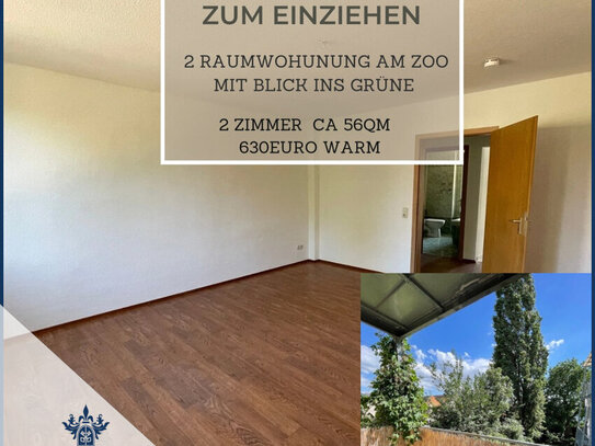 2 Raumwohnung am Zoo mit Balkon mit Blick ins Grüne !